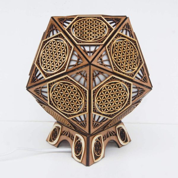 Lampe De Table Bouddha Noir - Bois Et Pierre - By Rydéns - Câblée