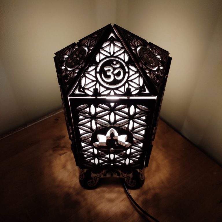 TMISHION Lumière de Bouddha Lampe bouddhiste colorée à LED Protection